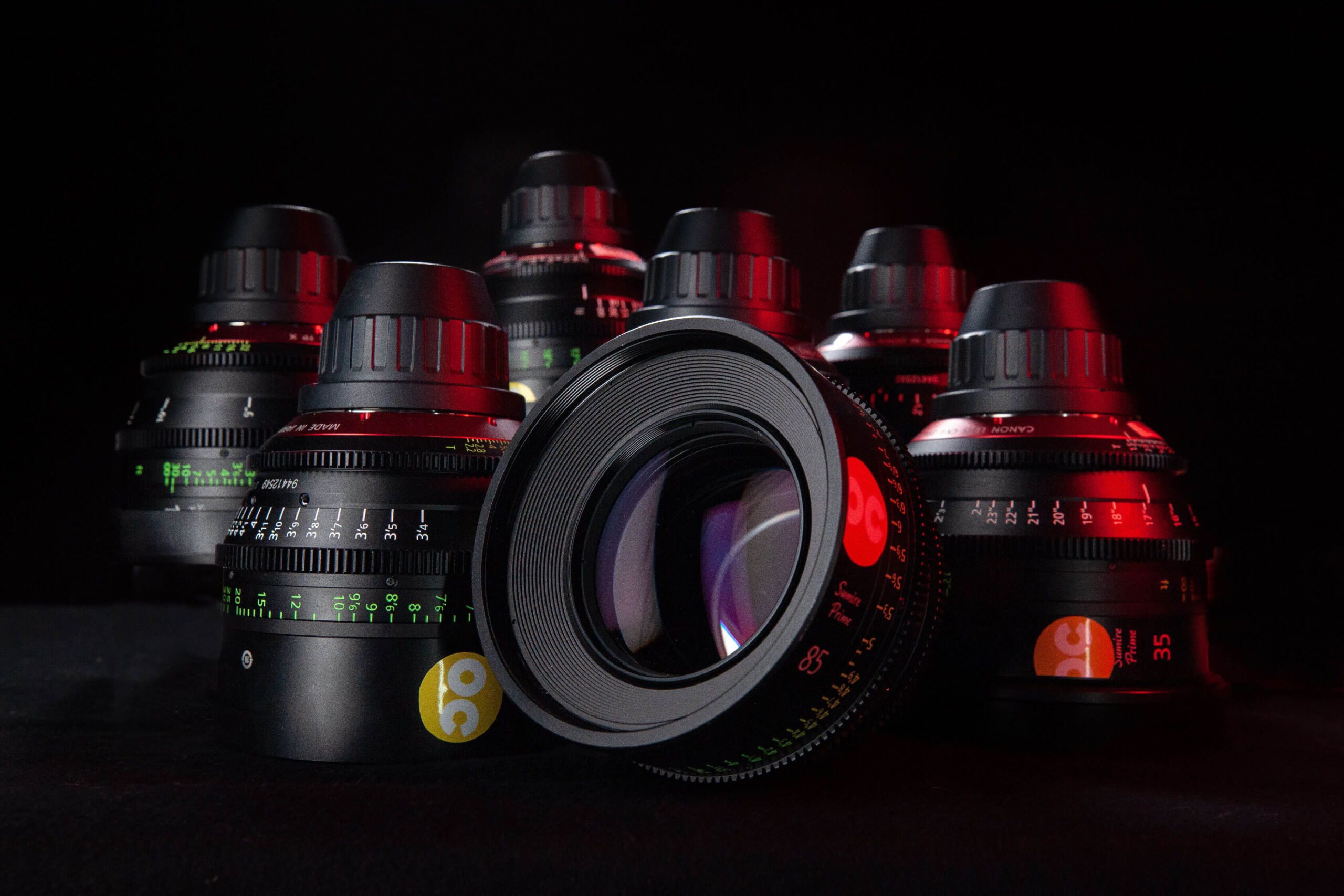 Canon Sumire Cine Prime Set of 7 Spherical Lenses