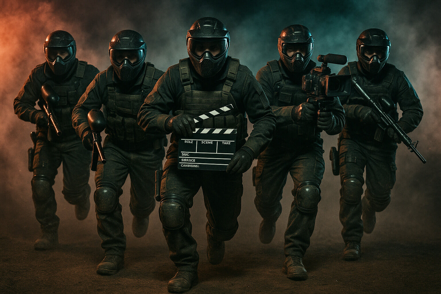 Ontario Camera - Paintball Crew With Film Equipment